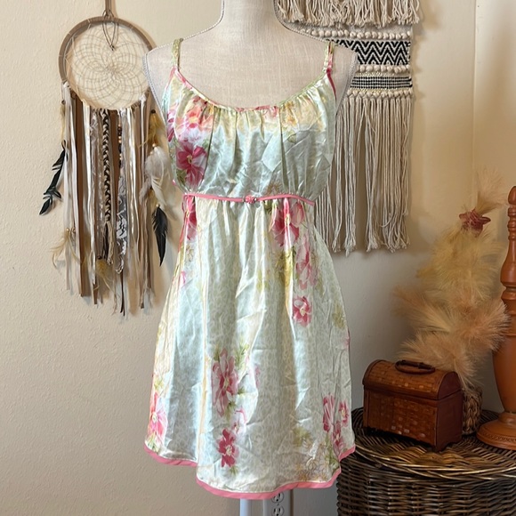 Oscar de la Renta Other - Oscar de la Renta Floral Print Slip/ Slip Dress/ Nightwear/ Size 2X